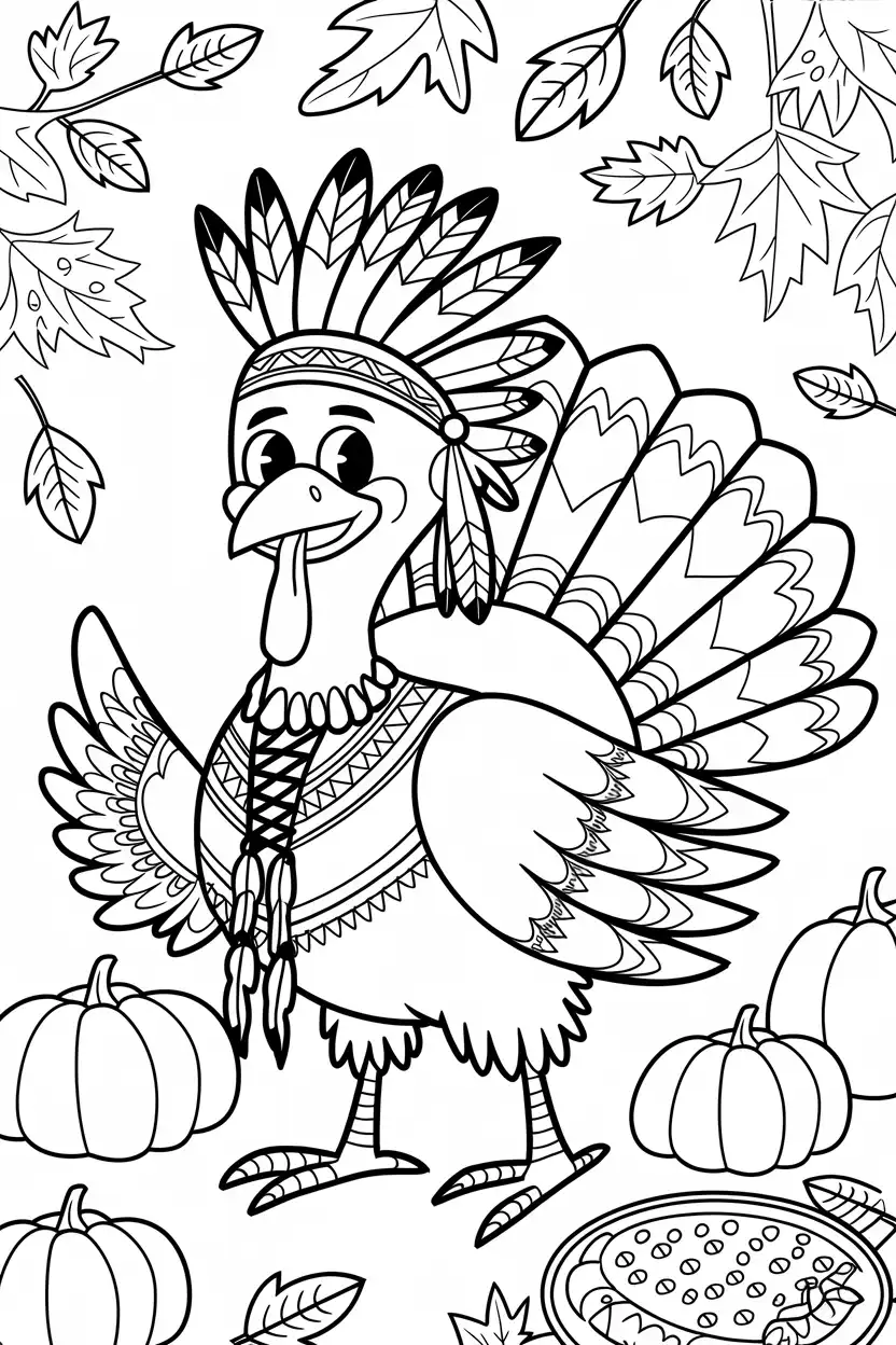 free printable thanksgiving coloring pages