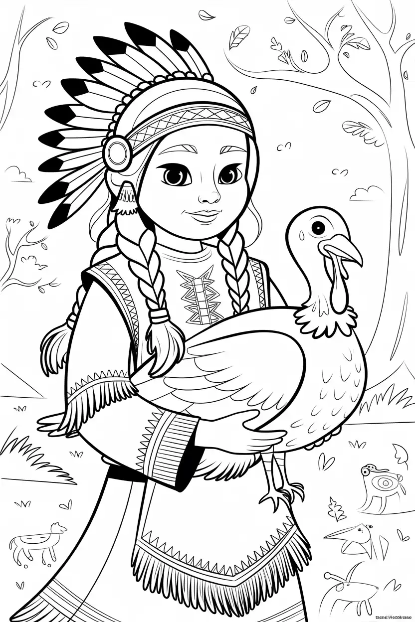 thanksgiving turkey and native american