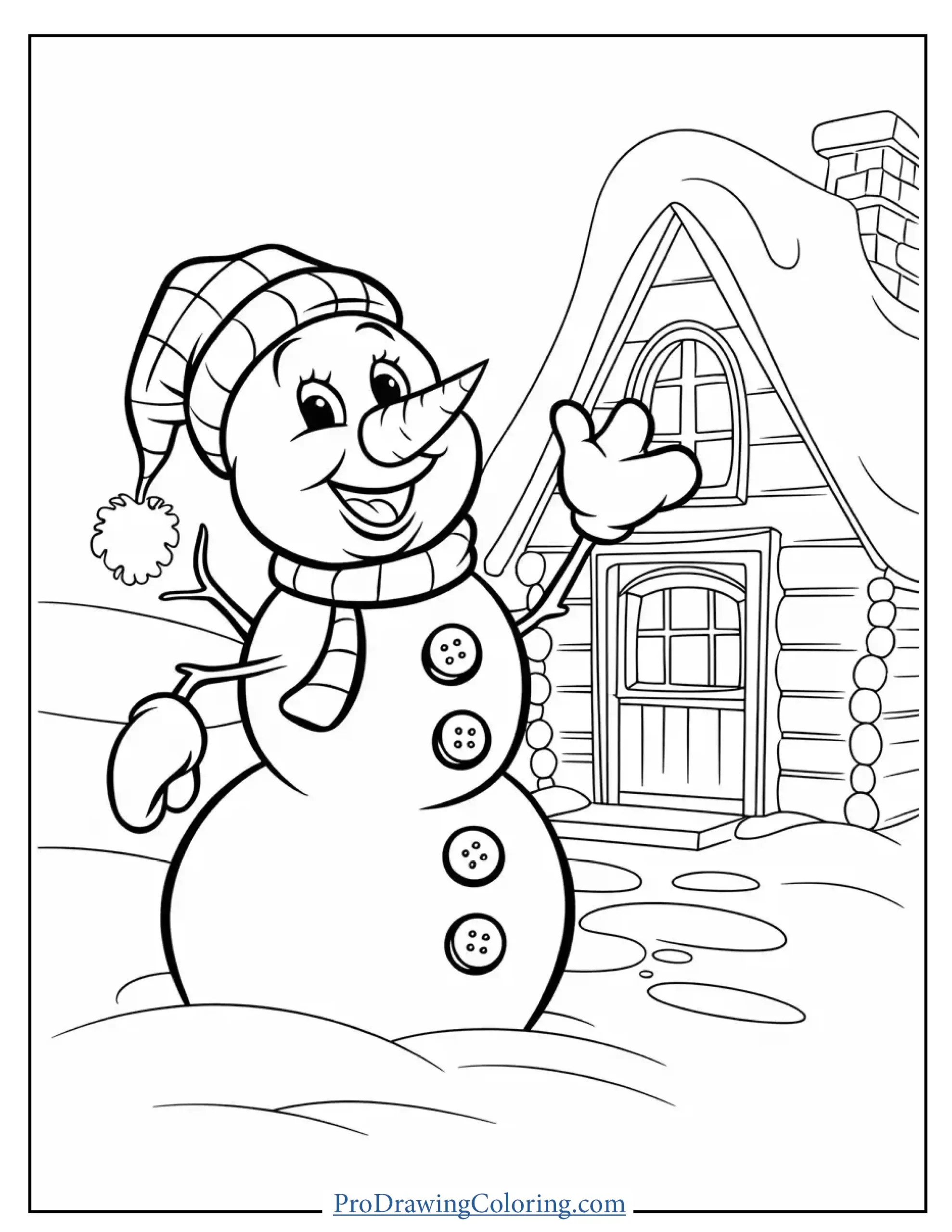 snowmen coloring pages