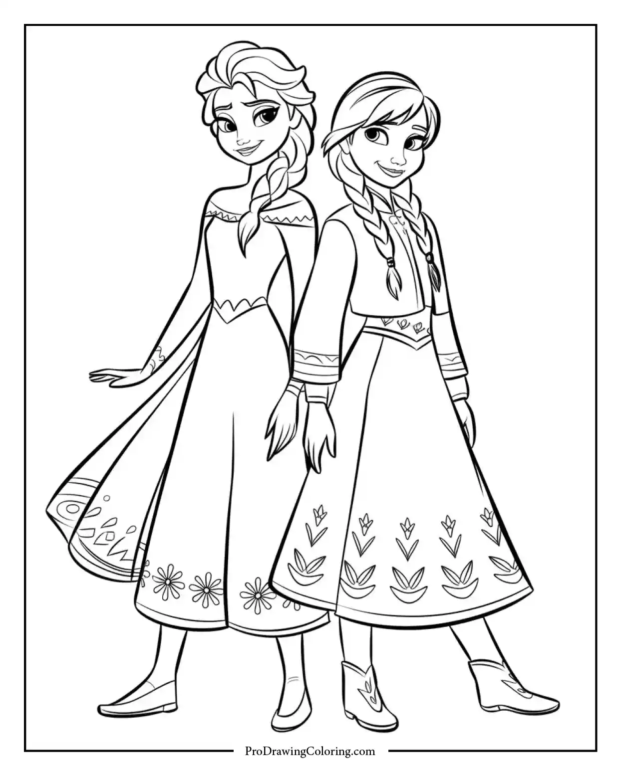 Elsa and Anna enjoying a sunny day outdoors, relaxed moment