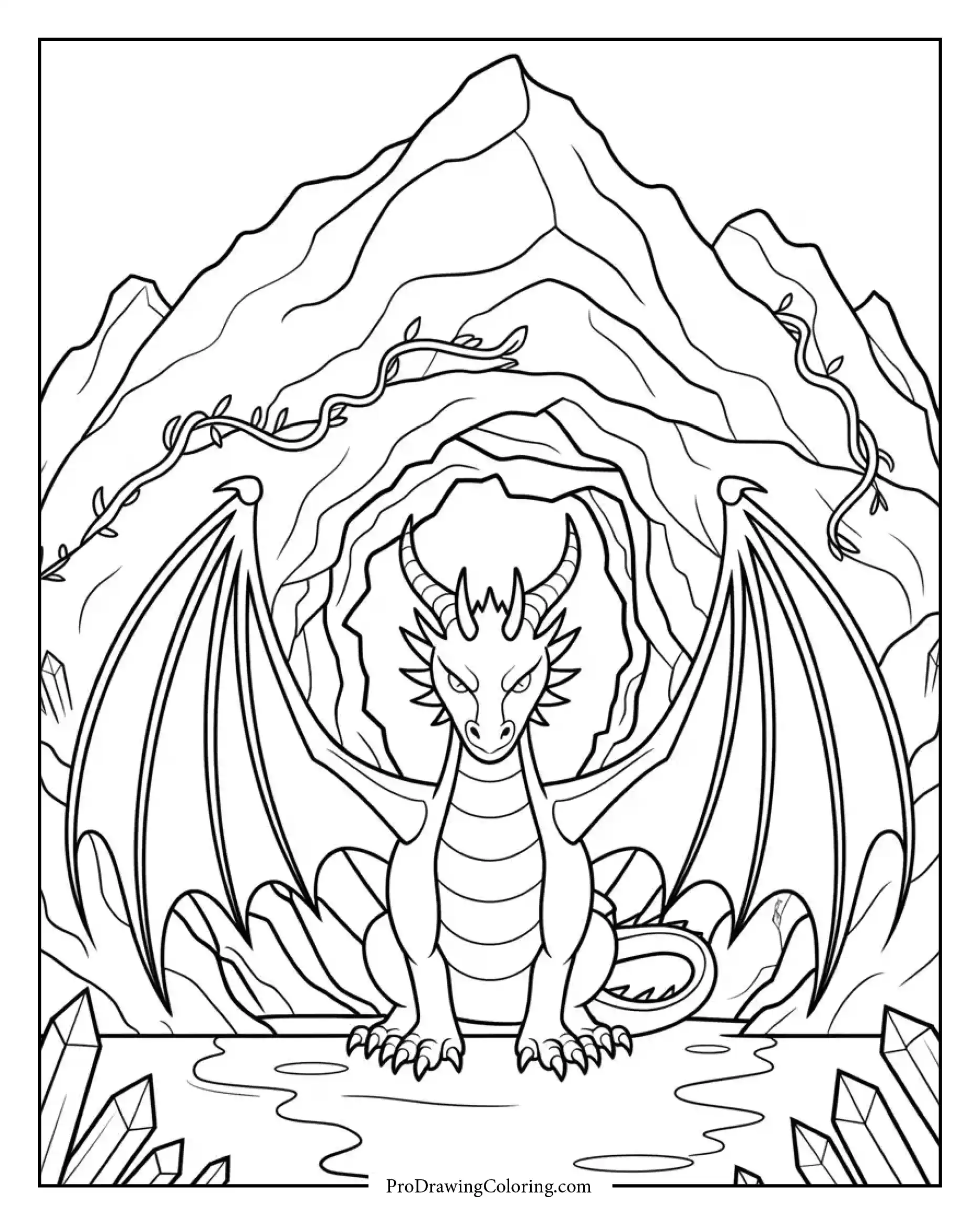 adult realistic dragon coloring sheet adult realistic dragon coloring sheet