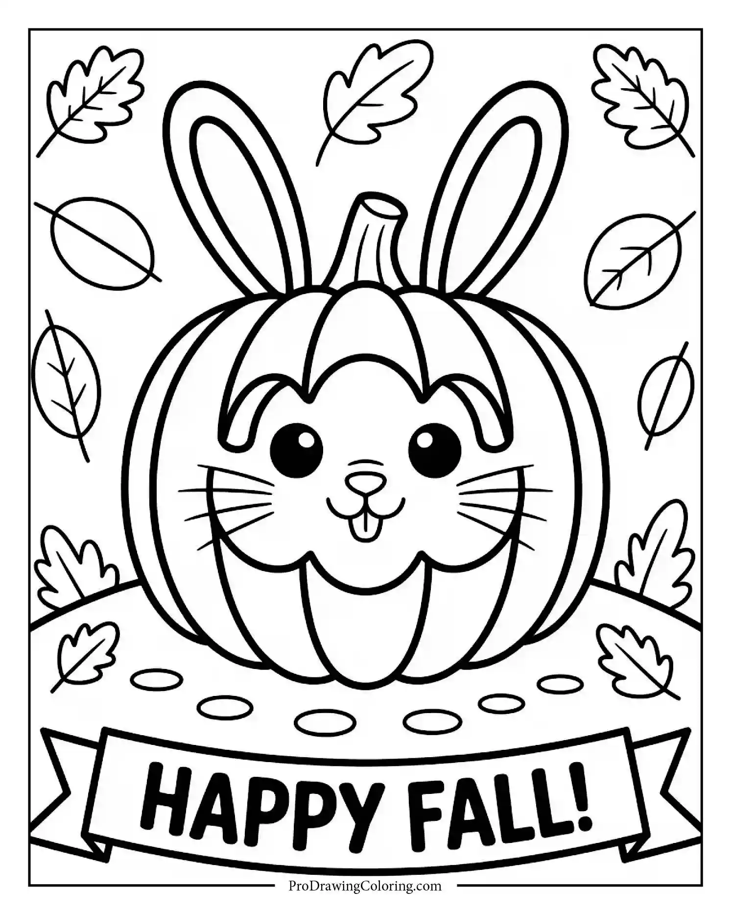 bunny in a pumpkin costume Halloween bunny coloring page in a pumpkin outfit, printable and fun