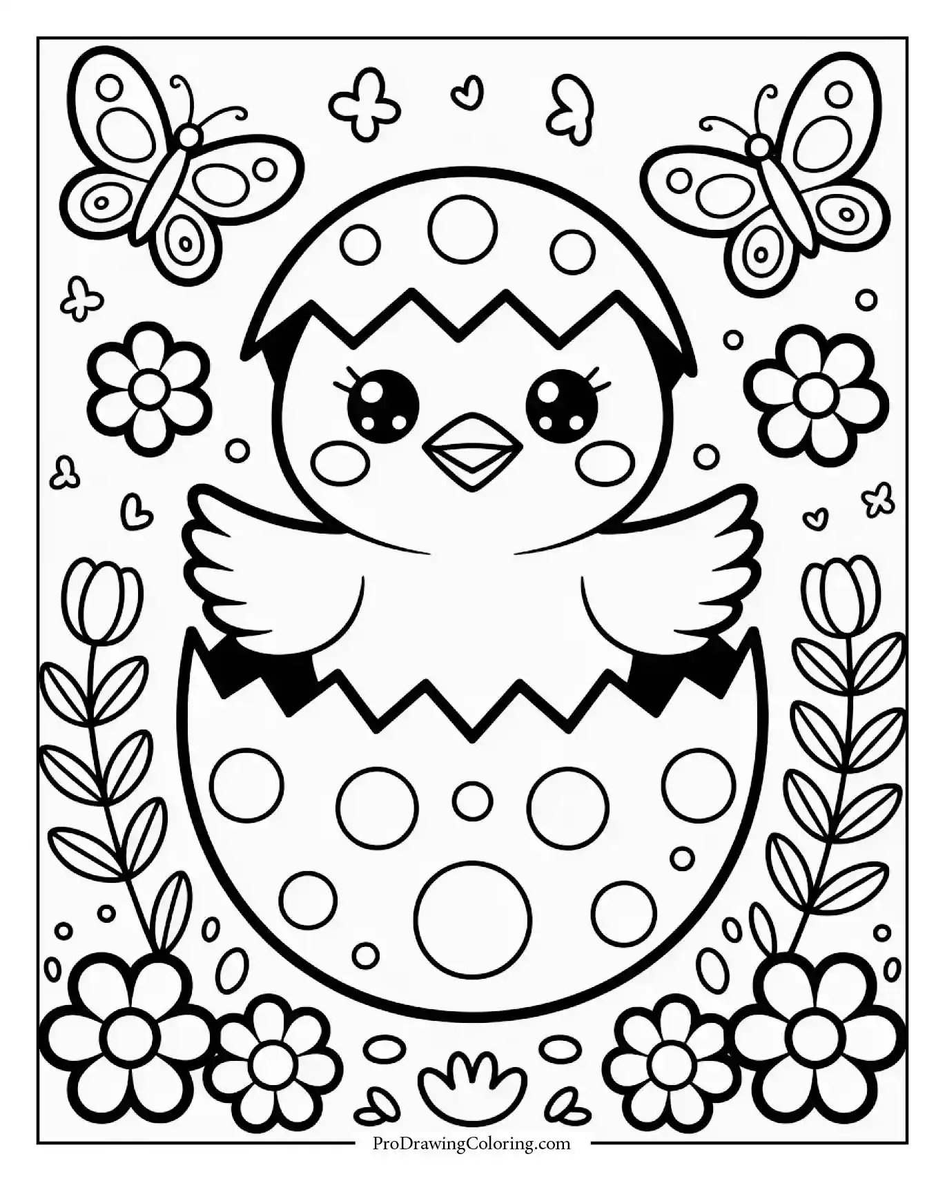 chick hatching printable