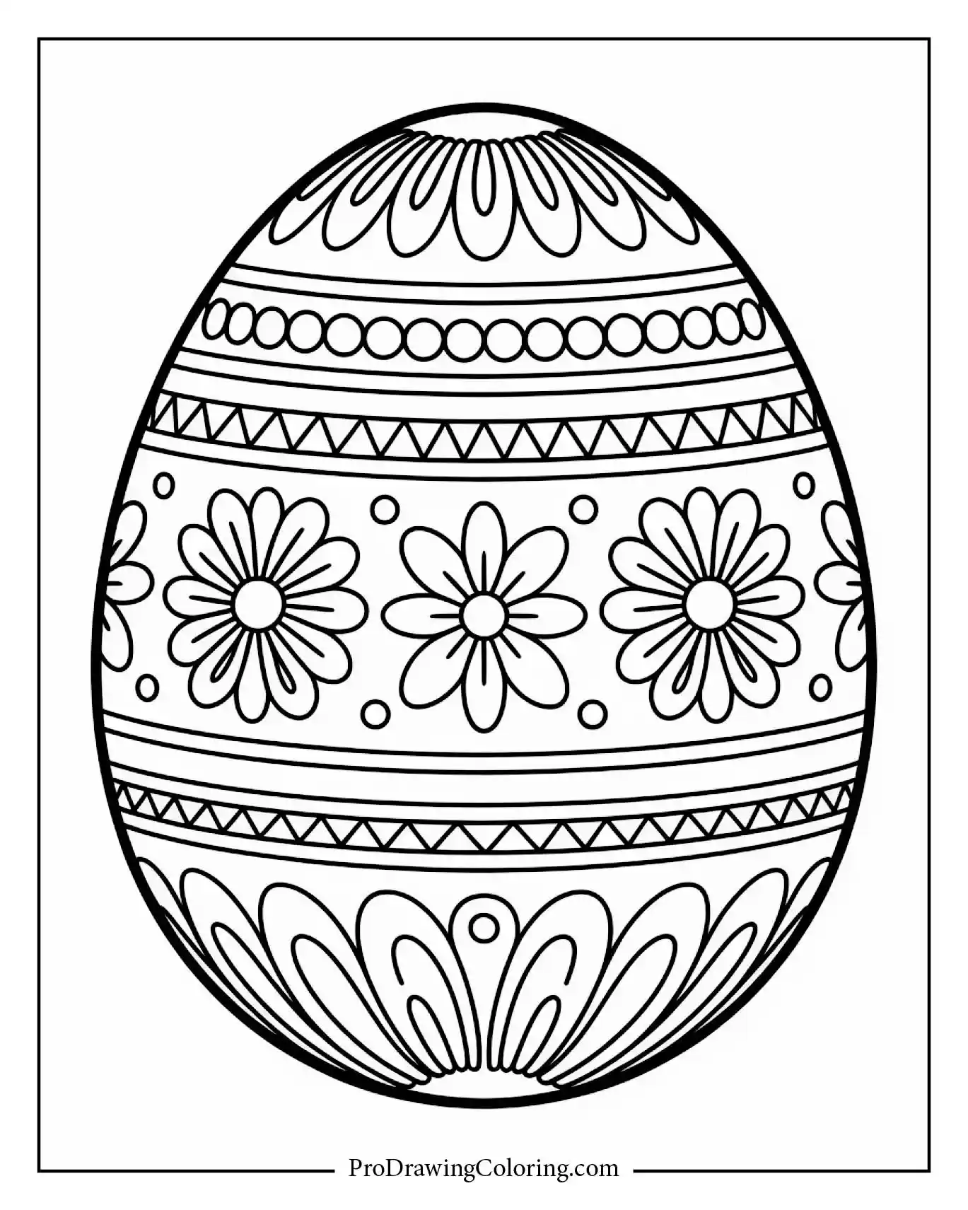 A classic ornate Easter egg covered with baroque-style motifs and flourishes.