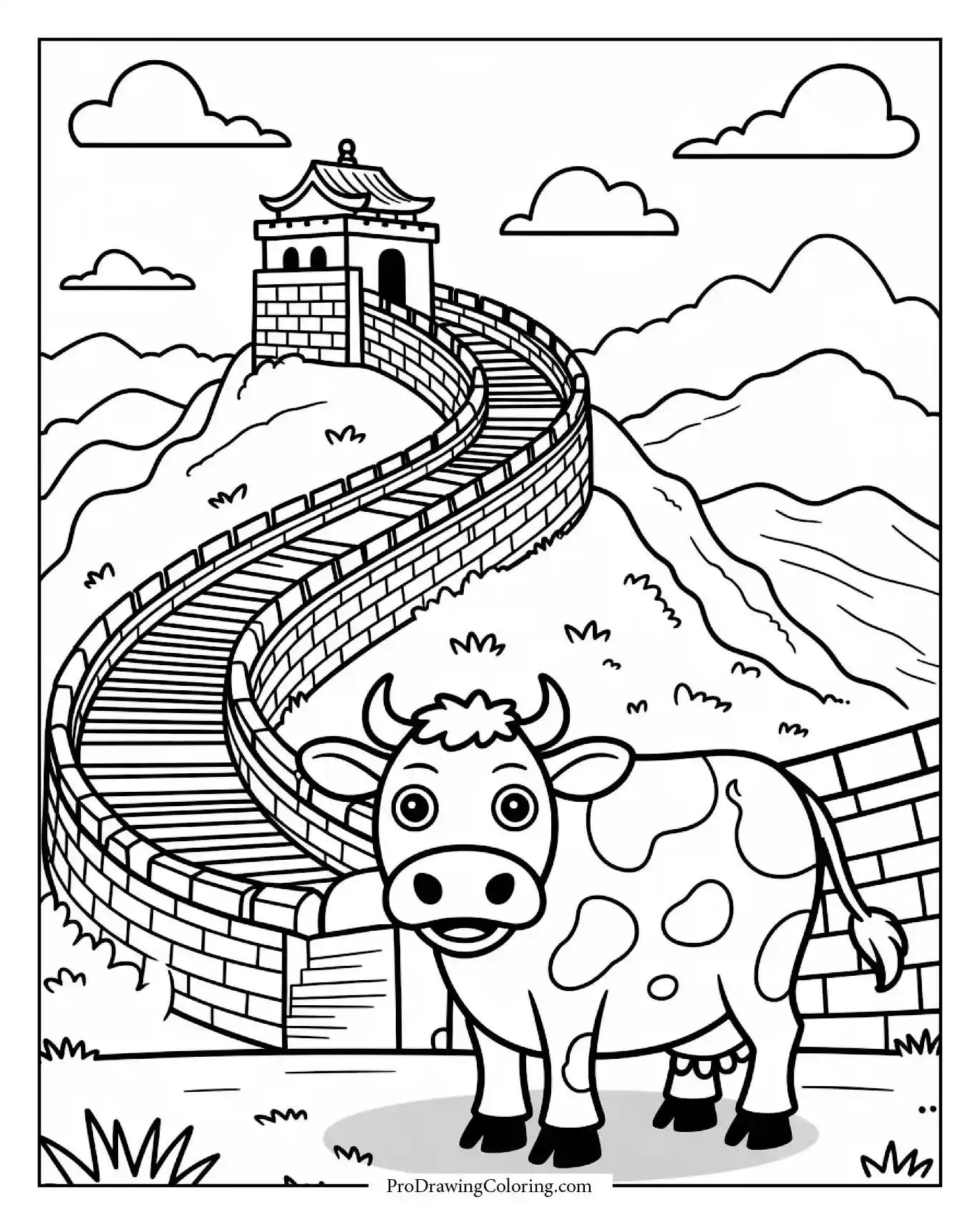 cow china wall free