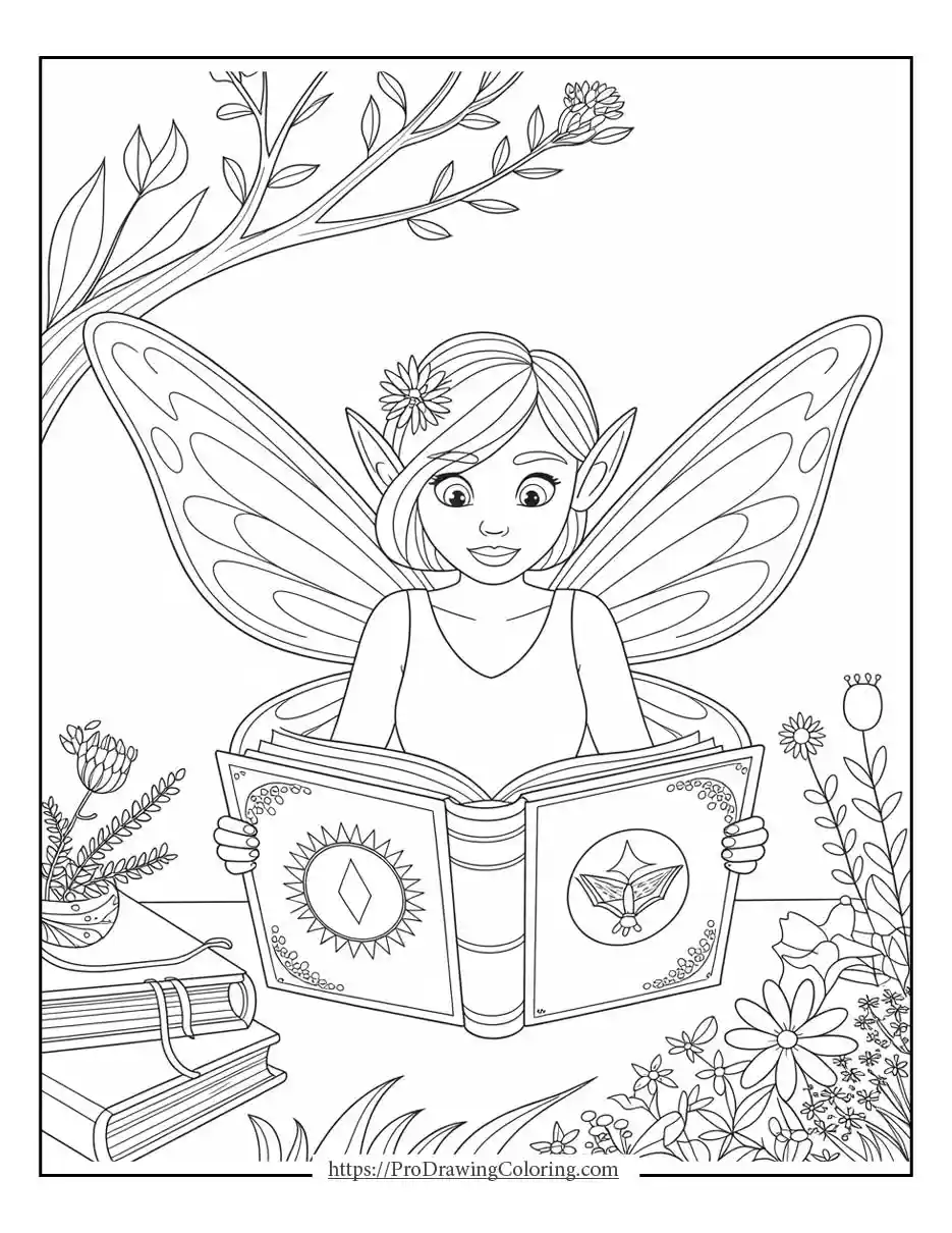 Download Free Fairy Coloring Pages – Magical Fairies PDF