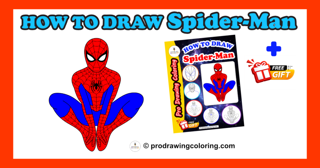 A complete step-by-step easy guide on how to draw Spiderman for kids and beginners.