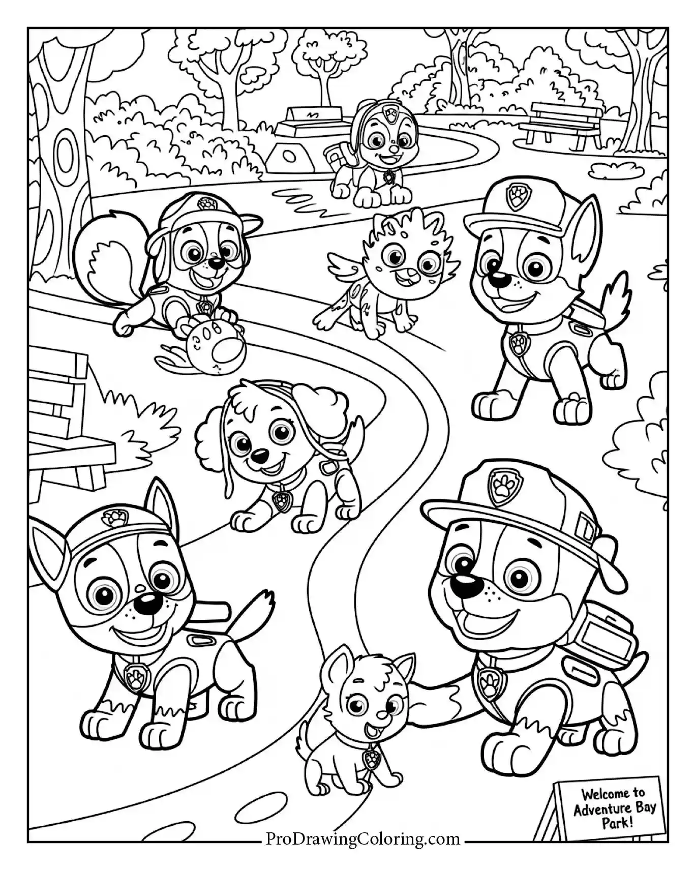 Printable paw patrol coloring pages full of fun rescue scenes