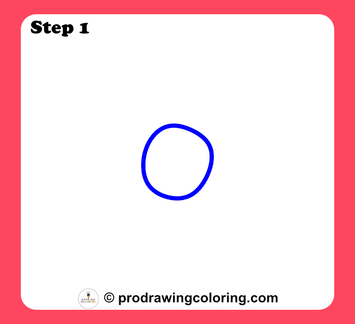 Hello Kitty bow center drawn as a simple oval shape for this easy drawing project.