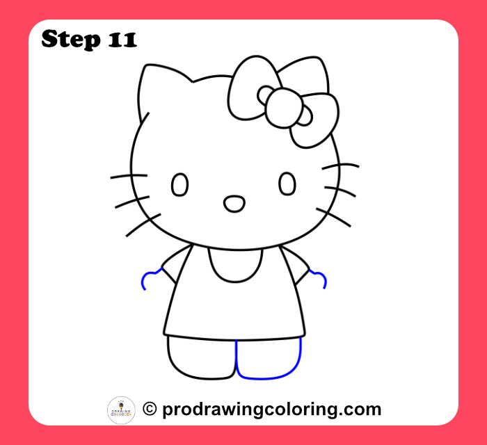 Hello Kitty feet with small rounded paw details.