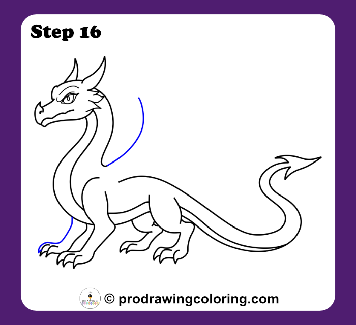 Dragon wing bone starting as a vertical line from the shoulder.