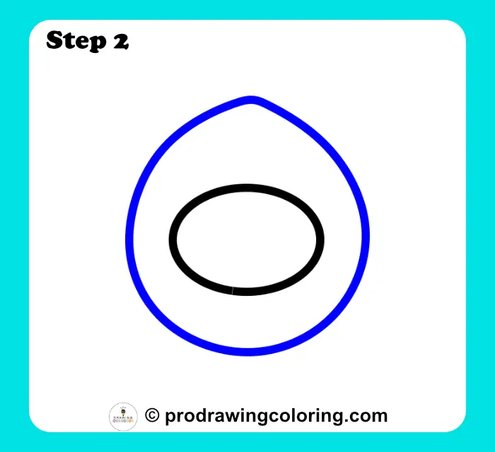 Bear head drawn with a rounded circle shape to form the basic face structure.