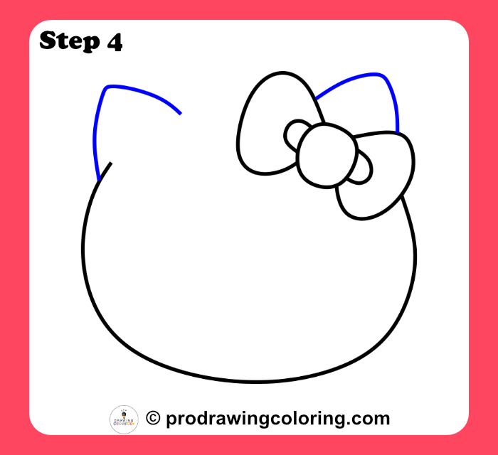 Hello Kitty head with rounded ears added on top.