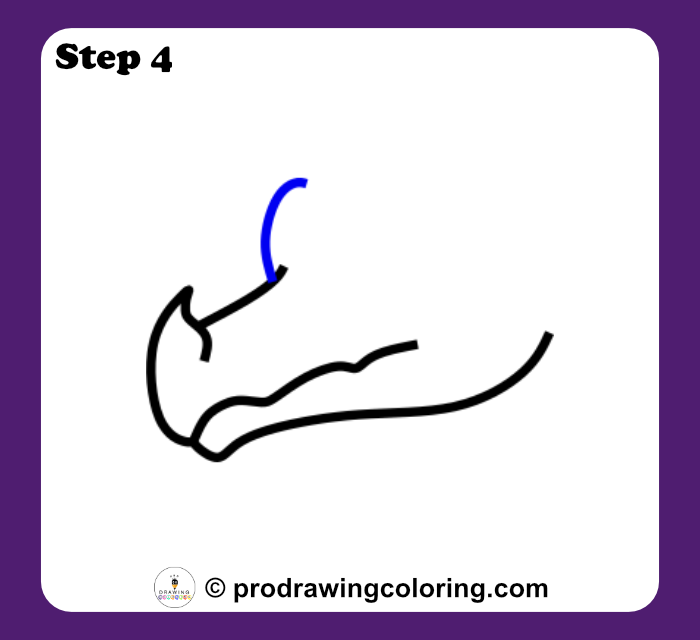 Dragon brow ridge arched above the eye socket for strong expression.