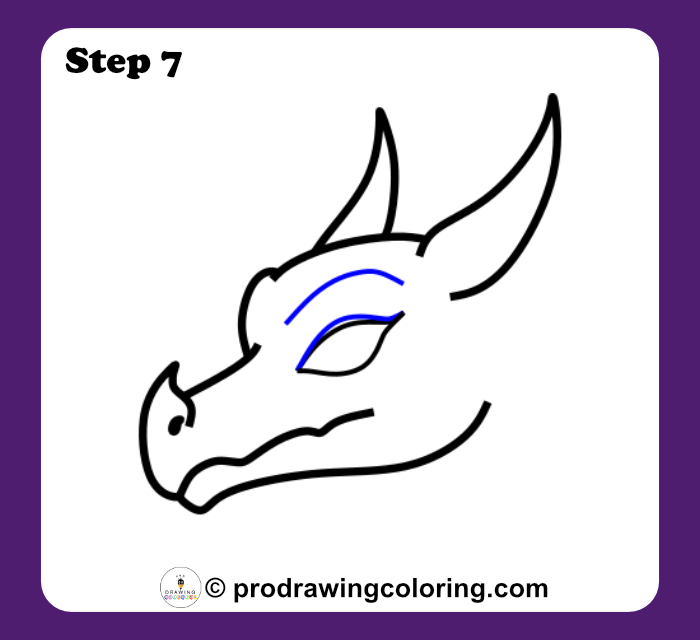 Dragon eye refined with a curved upper eyelid line.
